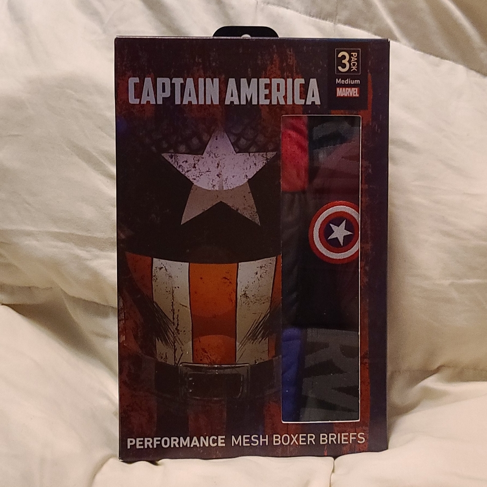 Captain America Performance Mesh Boxer Briefs